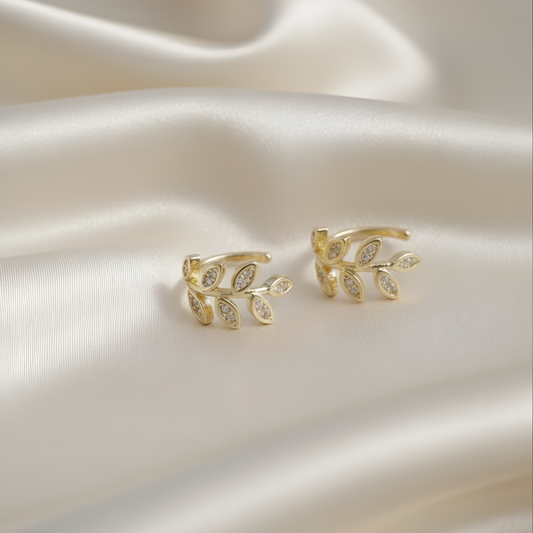 Leaf Clip on Earrings