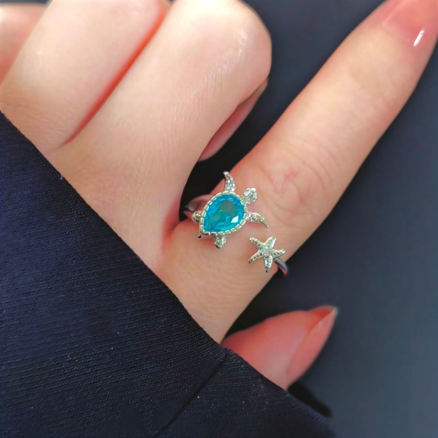 Sea Turtle Open Ring