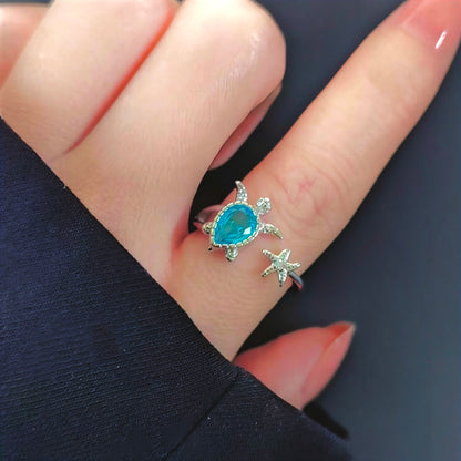 Sea Turtle Open Ring